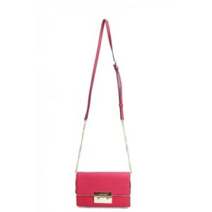 Michael Kors red chain crossbody purse